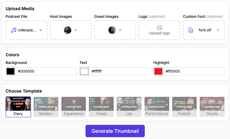 Thumbnail Generator Preview